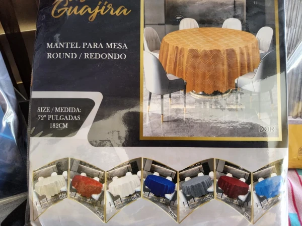 Manteles de tela redondos's foto | Tienda ADN 1817 |  BizneCubano